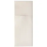 Papstar Bestecktaschen, Airlaid 40 cm x 48 cm weiss mit Besteckfalz