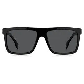 HUGO BOSS Boss 1440/S Herren-Sonnenbrille Vollrand Quadratisch Acetat-Gestell, Schwarz