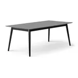 Hammel Furniture Esstisch »Meza by Hammel" Tische Gr. B/H/T: 210cm x 74cm x 100cm, grau Graphit schwarz, graphit) rechteckige Tischplatte MDF, Massivholzgestell, mit 2 Einlegeplatten