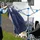 Wiltec Mobile Wäschespinne Wäscheständer Alu Höhe 155cm Wohnwagen Camping Klappbar Wohnmobil Reise