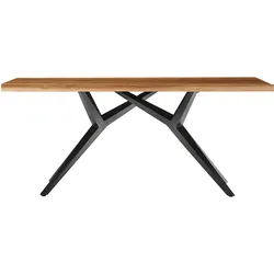 Esstisch 240x100 Teak Metall Holztisch Esstisch Speisetisch Küchentisch Küche