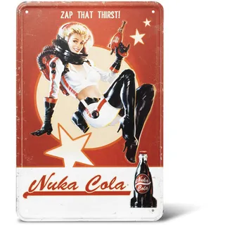 Gaya Entertainment Fallout Metal Sign Nuka Cola Girl