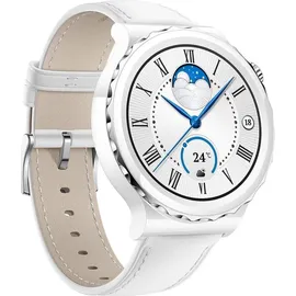 Huawei Watch GT 3 Pro 43 mm ceramic Lederarmband weiß