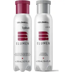 Goldwell Elumen Tq@all (türkis) + Lock Versieglung Set* Coloration 0,45 l Damen 