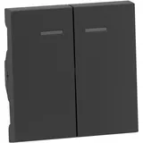 Legrand SEANO Serienwippe für beleuchtete Serienschalter, Doppelwechselschalter und Doppeltaster, anthrazit lackiert