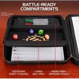 enhance gaming Enhance Tabletop Series RPG Organizer Case Black