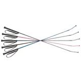 EKKIA Reitgerte Nylongespinst 90 cm Schwarz