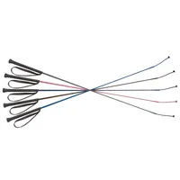 EKKIA Reitgerte Nylongespinst 90 cm Schwarz