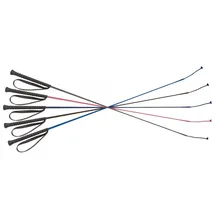 EKKIA Reitgerte Nylongespinst 90 cm Schwarz