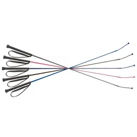 EKKIA Reitgerte Nylongespinst 90 cm Schwarz