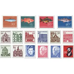 Briefmarken-Jahrgangssatz Deutschland 1964, postfrisch