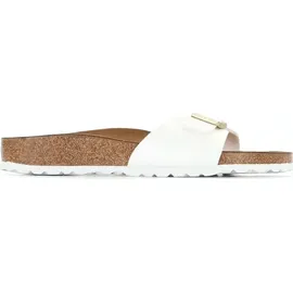 Birkenstock Madrid Birko-Flor Lack schmal patent white 41