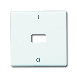 Wippe offen für Symbol, mit Aufdruck (weiß)
