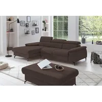 Cotta Ecksofa »Kitty L-Form«, Modern, L-Form, Bodenfreiheit 12,5 cm braun