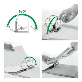 Leitz Ordner Active Solid A4 Rückenbreite: 65mm Hellgrün 2 Bügel 10481050