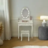 Home Deluxe Schminktisch ROSY - Weiß: