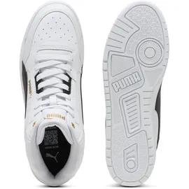 Puma Shuffle Downtown Mid Herren Weite M Weiß/Schwarz/Gold 46