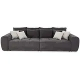 luma-home schönes für dein zuhause luma-home Big-Sofa, Anthrazit, 4-Sitzer, Füllung: Taschenfederkern, einzeln stellbar,Rechteckig, 306x86x134 cm, Wohnzimmer, Sofas & Couches, Sofas, Bigsofas