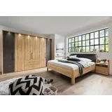 Wiemann Schlafzimmer-Set Madrid 4tlg. Holzoptik Braun Eiche