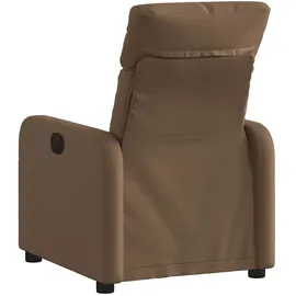 vidaXL Relaxsessel Braun Stoff 146 x 76,5 x 0 cm Braun mit Liegeposition