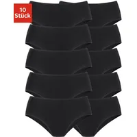 petite fleur Jazz-Pants Slips, (10er-Pack), aus elastischer Baumwolle PETITE FLEUR schwarz