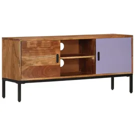 vidaXL TV-Schrank 110x30x50 cm Honigbraun/Grau Massivholz Akazie