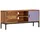 vidaXL TV-Schrank 110x30x50 cm Honigbraun/Grau Massivholz Akazie