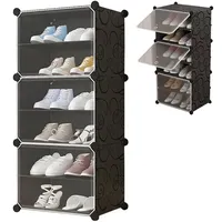 Home collective Schuhschrank Modular, Kombischrank, Steckregal, wasser- und schimmelresistent