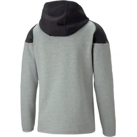 Puma teamCUP Casuals Kapuzenjacke Herren 13 medium gray heather S