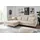 trends by hg Ecksofa Summer hochwertiger Stoff 2-Sitzer Beige