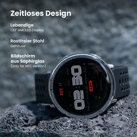 Amazfit Active 2 schwarzes Sport-Silikon