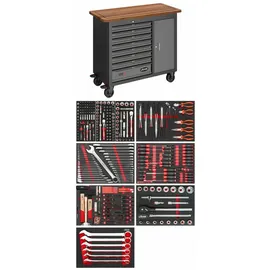 VIGOR Mobile Werkbank SeriesL, mit Sortiment, V4813/NKW, 336-teilig