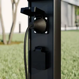 LUCANDE LED Außenleuchte Corban aus Aluminium