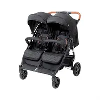 BabyTrold OS2 Zwillingskinderwagen Schwarz