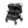 BabyTrold OS2 Zwillingskinderwagen Schwarz