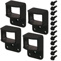 GAH Alberts Zaun-Set 0 x 0 cm Schwarz/Aluminium