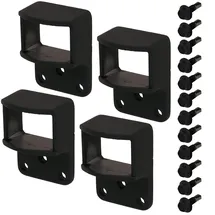 GAH Alberts Zaun-Set 0 x 0 cm Schwarz/Aluminium