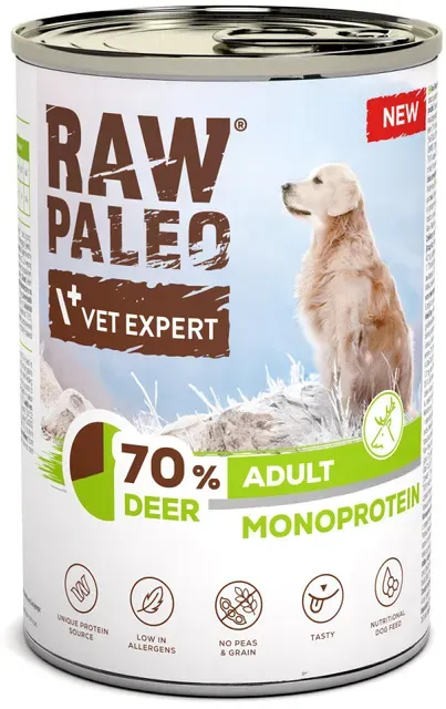 Vetexpert Raw Paleo Monoprotein Adult Deer 400g