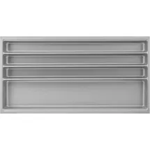 Agoform Scoop II Besteckeinsatz 474 x 916 x 59 mm Kunststoff Silber