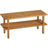 Zeller Bamboo Schuhregal 70 x 30 x 26 cm braun / braun