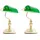 ETC Shop Nostalgie Antik Retro Banker Lampe Grün 2 St.