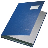 Leitz Unterschriftsmappe, 10 Fächer, blau