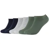 s.Oliver Sneakersocken 6er Pack Grün 35-38