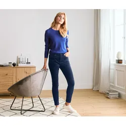 Tchibo - Samthose - Damen - Gr. 44 - dunkelblau