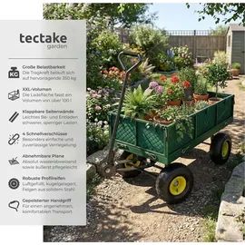 Tectake Bollerwagen grün