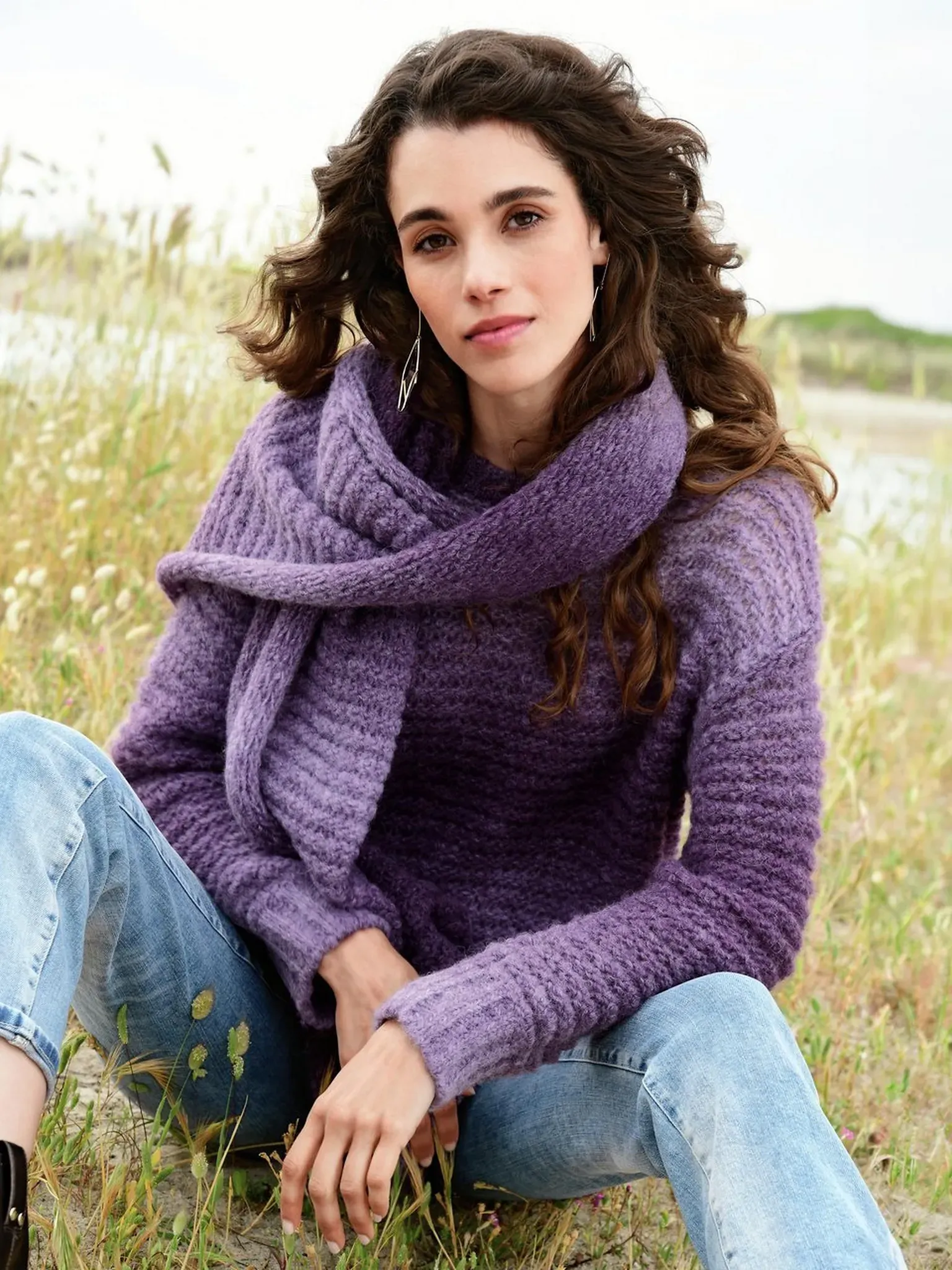 Lécharpe  Inkadoro violet