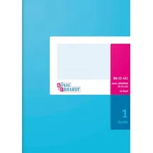 KÖNIG & EBHARDT Formular Geschäftsbuch A5 1 Spalte Blau