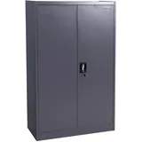Mendler HWC-H17 Aktenschrank 140 x 89 x 36 cm dunkelgrau