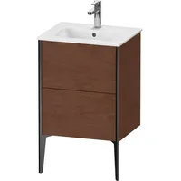 Duravit XViu Waschtisch-Unterschrank XV44590B213 51x42x59,4cm, 2 Auszüge, stehend, schwarz