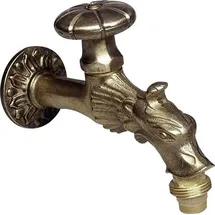 PUTEUS Wasserhahn Schlauch-Anschluss 13 mm (1/2) Ø Gold
